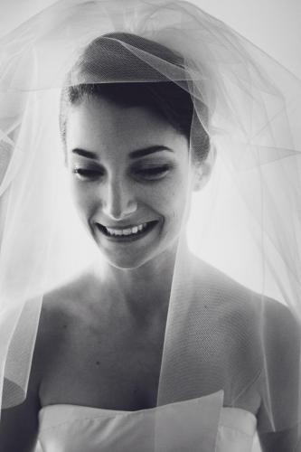 Le sourire de la mariée